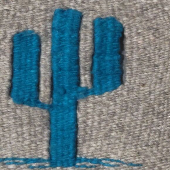 Vintage Southwestern Wool Wall Tapestry 3D Pueblo Cutout Home Decor 28x45 - Picture 8 of 16